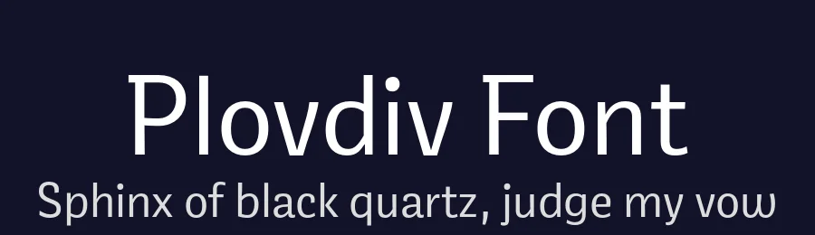 Plovdiv Font by Studio Punkt — Sans Serif Font — thumbnail 2