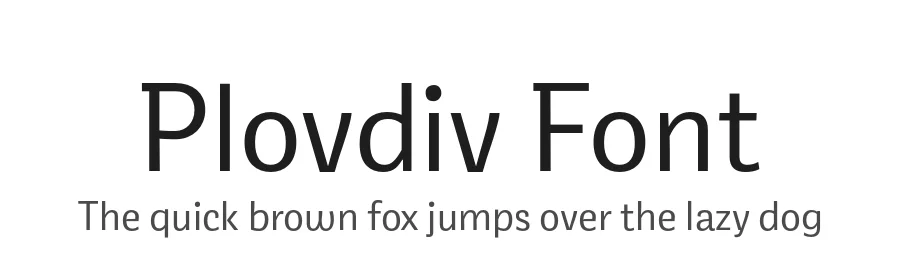 Plovdiv Font by Studio Punkt — Sans Serif Font