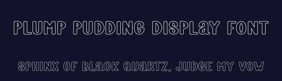 Plump Pudding Display Font by freshtypeink — Display Font — thumbnail 2