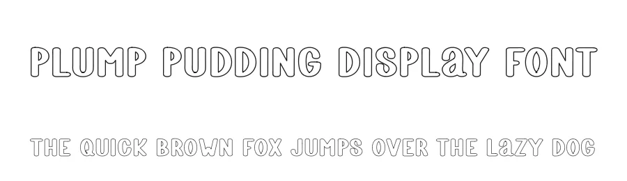 Plump Pudding Display Font by freshtypeink — Display Font