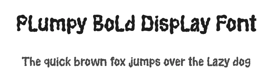 Plumpy Bold Display Font by Creatifontstudios — Decorative Font