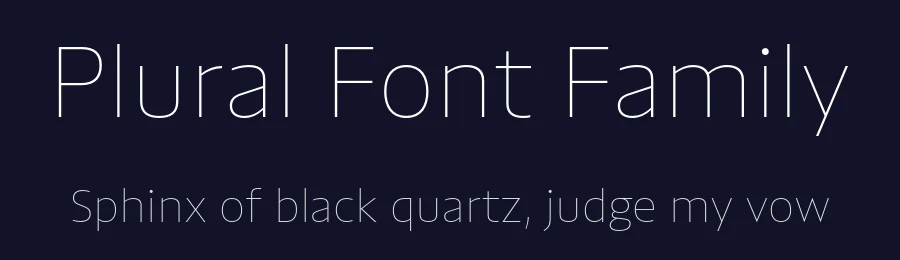Plural Font Family by Rui Abreu — Sans Serif Font — thumbnail 2