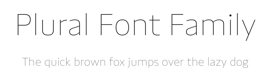 Plural Font Family by Rui Abreu — Sans Serif Font