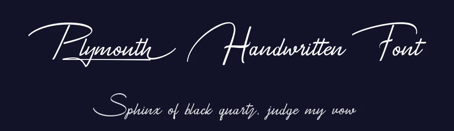 Plymouth Handwritten Font by vaiminit — Script Handwritten Font — thumbnail 2