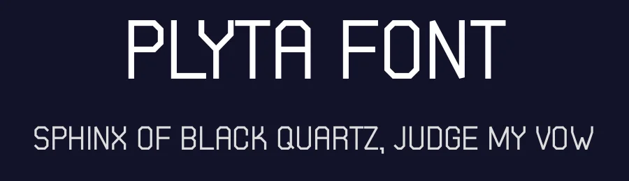 Plyta Font by Szymon Furjan — Display Font — thumbnail 2