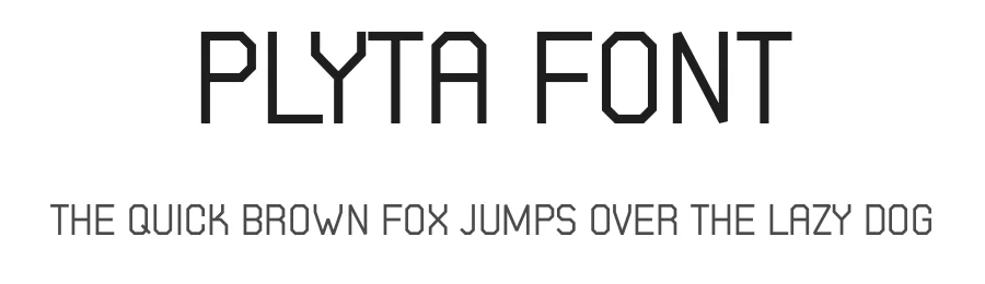 Plyta Font by Szymon Furjan — Display Font
