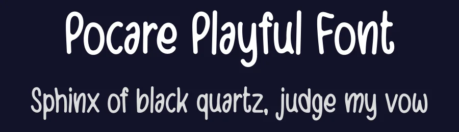 Pocare Playful Font by Aivos Dreams — Display Font — thumbnail 2