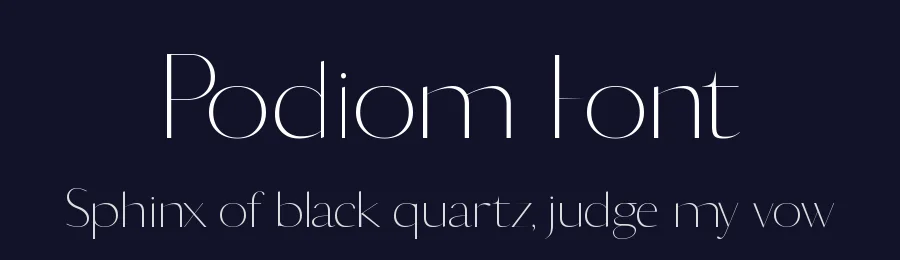 Podiom Font by Minimalistartstudio — Display Font — thumbnail 2