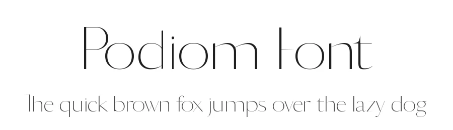 Podiom Font by Minimalistartstudio — Display Font