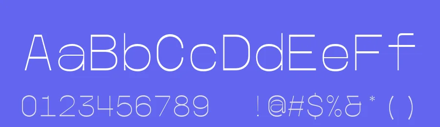 Podjog – Minimalist Monospace Font by Casloop Studio — Display Font — thumbnail 3