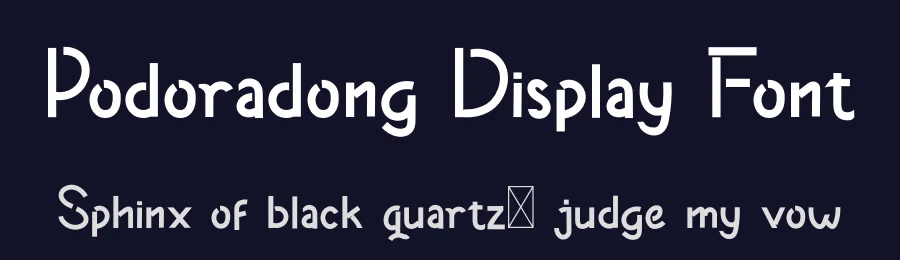 Podoradong Display Font by twinletter — Sans Serif Font — thumbnail 2