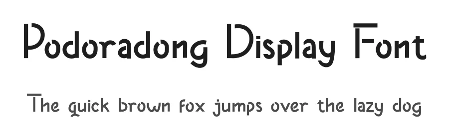 Podoradong Display Font by twinletter — Sans Serif Font