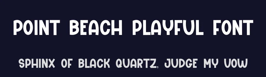 Point Beach Playful Font by freshtypeink — Display Font — thumbnail 2