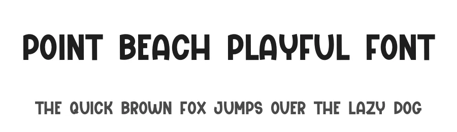 Point Beach Playful Font by freshtypeink — Display Font