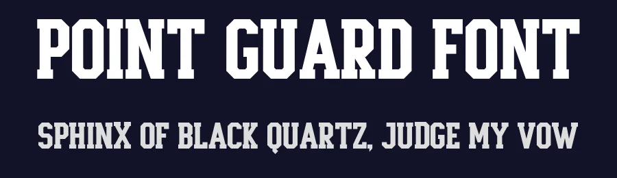 Point Guard Font by Sam Parrett — Slab Serif Font — thumbnail 2