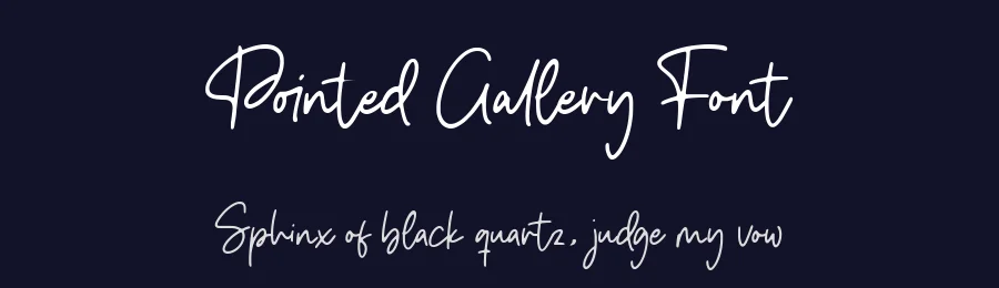 Pointed Gallery Font by AesthericaStudio — Decorative Font — thumbnail 2