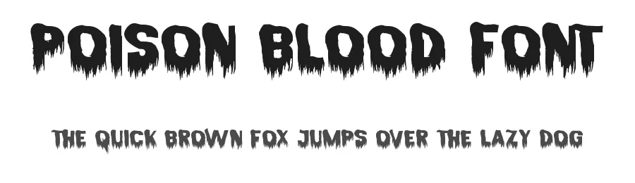 Poison Blood Font by noahtype — Display Font