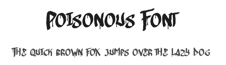 Poisonous Font by nihstudio — Display Font