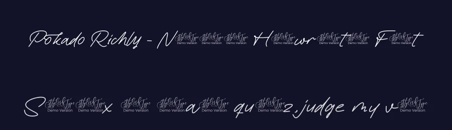 Pokado Richly – Natural Handwritten Font by stylishtype.co — Script Handwritten Font — thumbnail 2