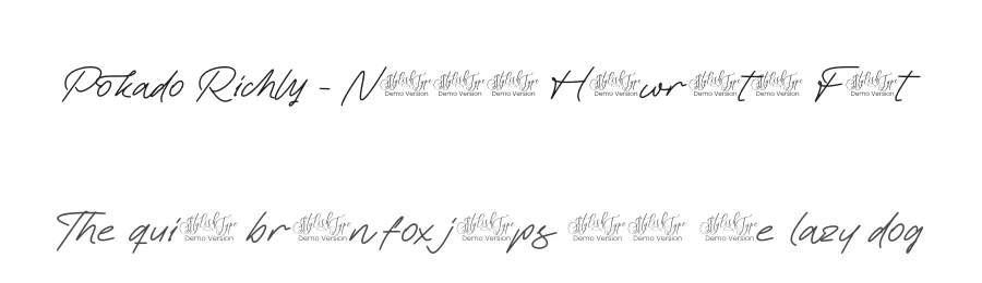Pokado Richly – Natural Handwritten Font by stylishtype.co — Script Handwritten Font