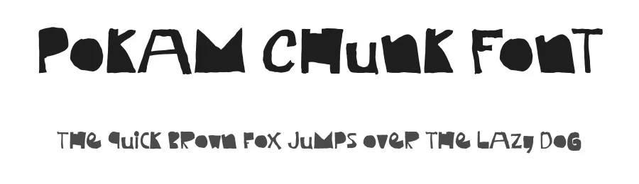 Pokam Chunk Font by idealeksis — Display Font
