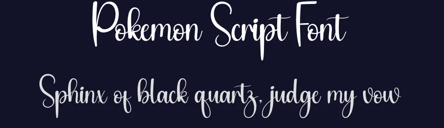 Pokemon Script Font by creativeletter — Script Handwritten Font — thumbnail 2