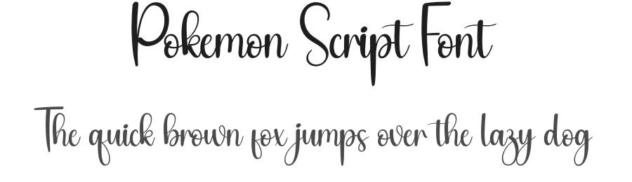 Pokemon Script Font by creativeletter — Script Handwritten Font