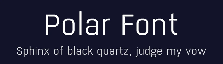 Polar Font by Daniel Uzquino — Sans Serif Font — thumbnail 2
