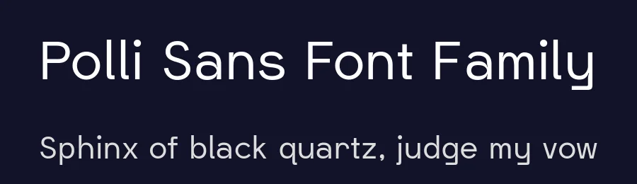 Polli Sans Font Family by Will Albin-Clark — Sans Serif Font — thumbnail 2