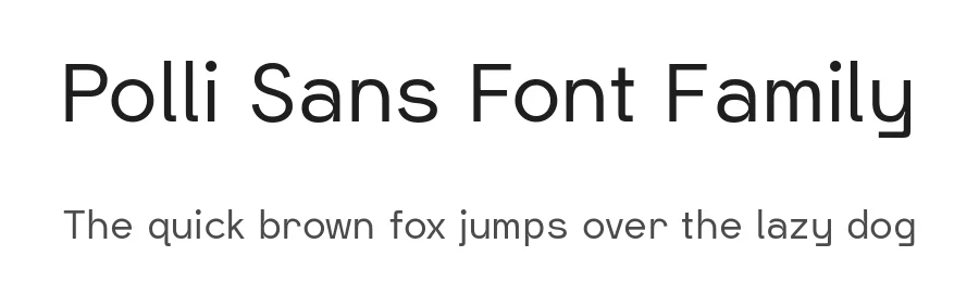 Polli Sans Font Family by Will Albin-Clark — Sans Serif Font
