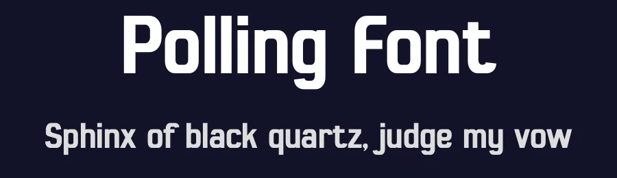 Polling Font by Typeformers — Sans Serif Font — thumbnail 2