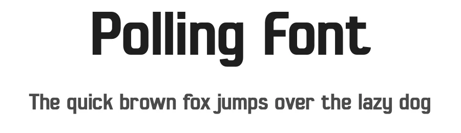 Polling Font by Typeformers — Sans Serif Font