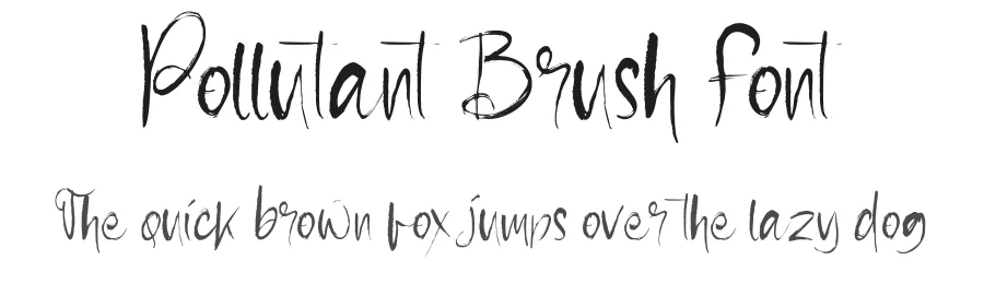 Pollutant Brush Font by fontkong — Script Handwritten Font