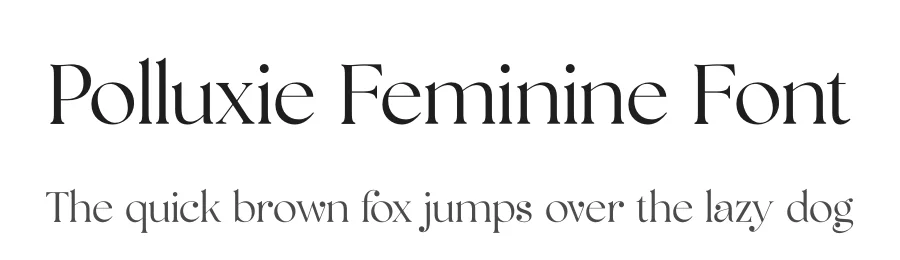 Polluxie Feminine Font by UICreative — Serif Font
