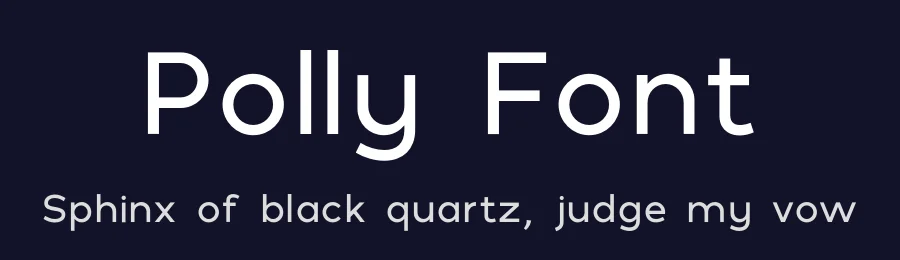 Polly Font by Reghardt — Sans Serif Font — thumbnail 2
