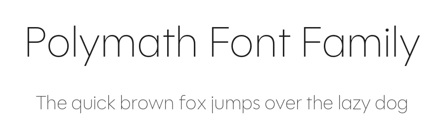 Polymath Font Family by James Edmondson — Sans Serif Font