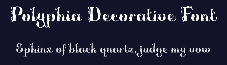 Polyphia Decorative Font by TypeClassHeroes — Display Font — thumbnail 2
