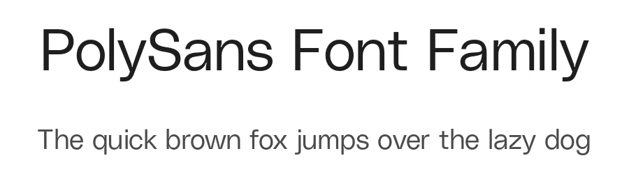 PolySans Font Family by Gradient — Sans Serif Font