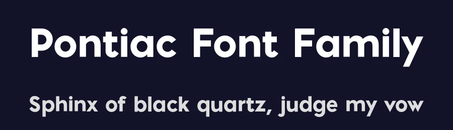 Pontiac Font Family by S&C Type — Sans Serif Font — thumbnail 2
