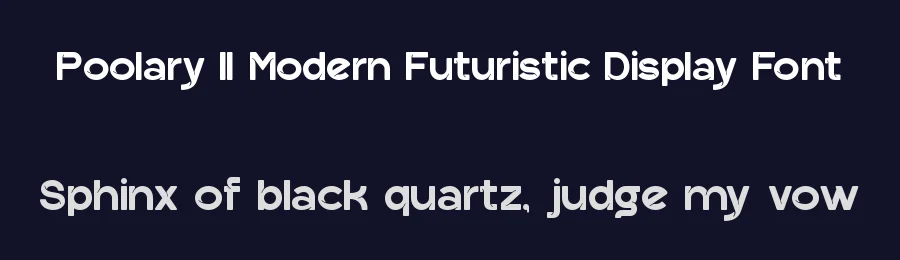 Poolary || Modern Futuristic Display Font by ErmediaStudio — Display Font — thumbnail 2