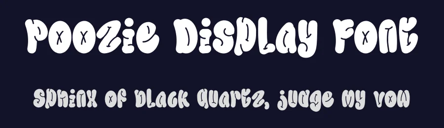 Poozie Display Font by Dhabee — Script Handwritten Font — thumbnail 2