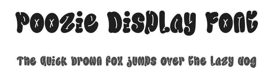 Poozie Display Font by Dhabee — Script Handwritten Font