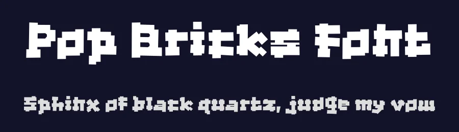 Pop Bricks Font by erifqizefont — Display Font — thumbnail 2