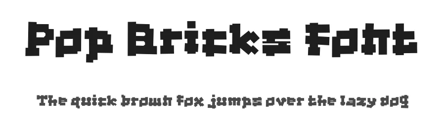 Pop Bricks Font by erifqizefont — Display Font
