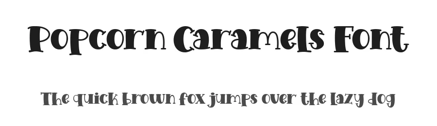Popcorn Caramels Font by Dreamink Studio — Display Font