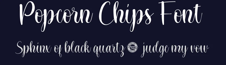 Popcorn Chips Font by CalligraphyFonts.net — Script Handwritten Font — thumbnail 2