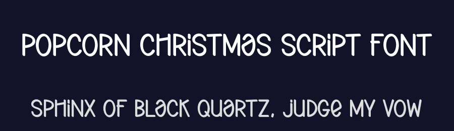 Popcorn Christmas Script Font by creativeletter — Display Font — thumbnail 2