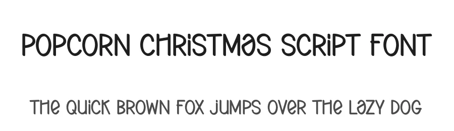 Popcorn Christmas Script Font by creativeletter — Display Font