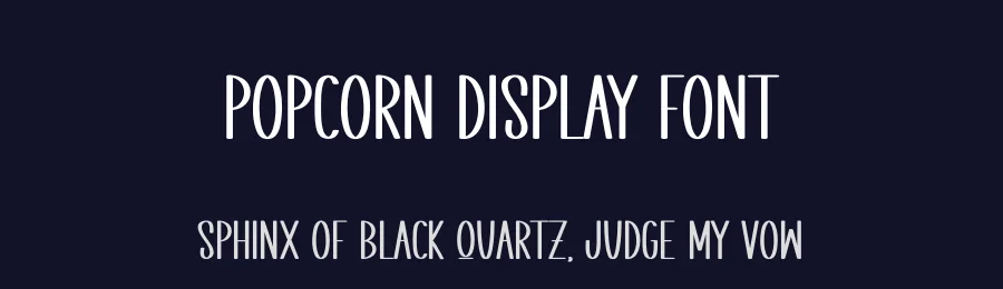 Popcorn Display Font by creativeletter — Display Font — thumbnail 2