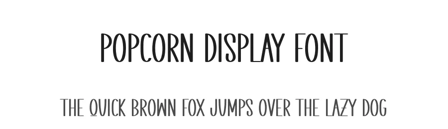 Popcorn Display Font by creativeletter — Display Font